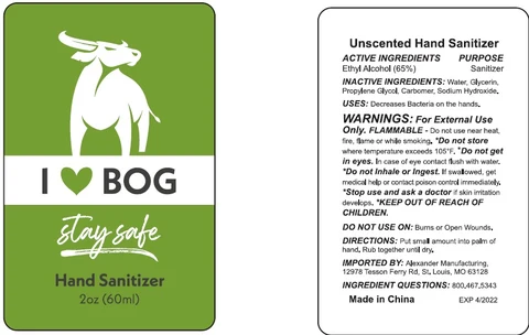 Stay Safe HAND SANITIZER packaging