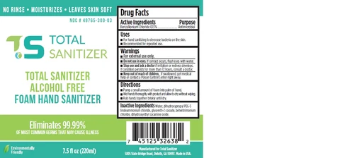 Total Sanitizer Alcohol Free Foam Hand Sanitizer 포장