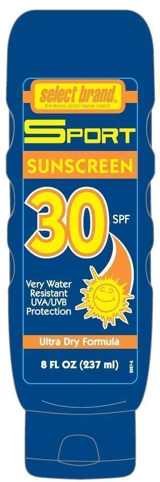 Select Brand Sport SunscreenSPF 30 포장