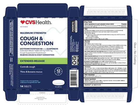 MAXIMUM STRENGTH COUGH AND CONGESTION EXTENDED RELEASE 포장