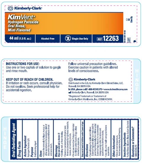 Hydrogen Peroxide / Kimvent Oral Care Suction Swab pack 포장