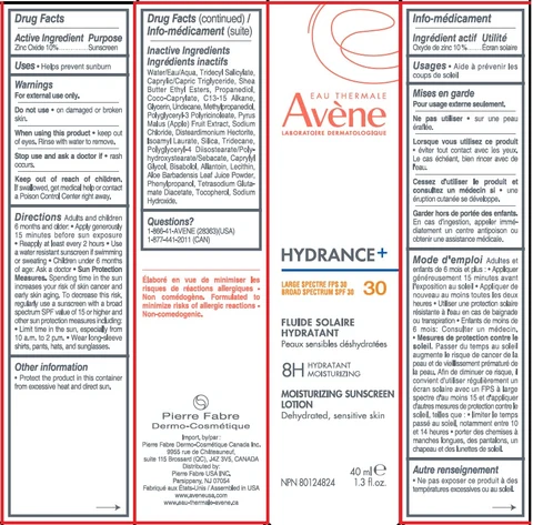 Avene Hydrance Moisturizing SPF 30 포장