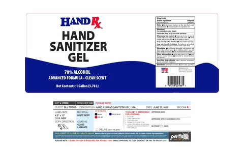 Hand Sanitizer GelHand Rx packaging