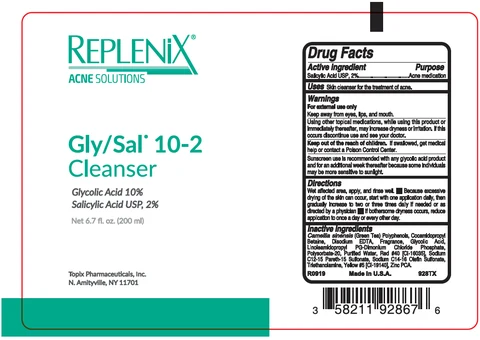 Replenix Gly-Sal 10-2cleanser 포장
