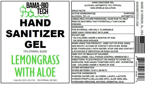 Bama-Bio Tech Hand Sanitizer 75 Ethanol LemonGrass Scent 포장