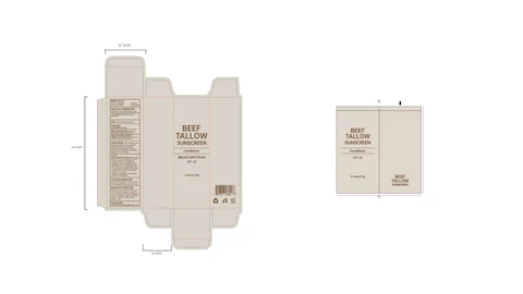BEEF TALLOW SUNSCREEN 포장