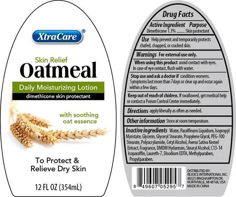 XtraCare Skin Relief Oatmeal Daily Moisturizing packaging