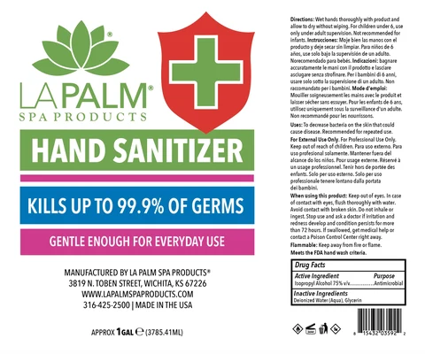 Hand Sanitizer packaging