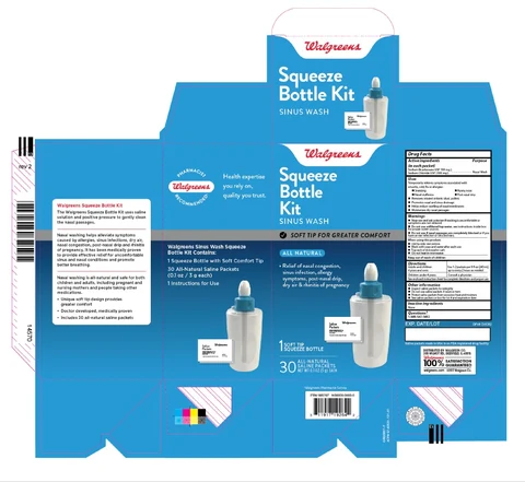 Walgreens Sinus Wash Squeeze Bottle Kit packaging