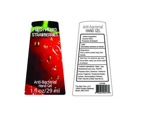 Anti-Bacterial Hand Gel Fresh Picked Strawberries 포장