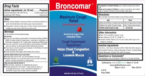 BroncomarMaximun Cough Relief packaging