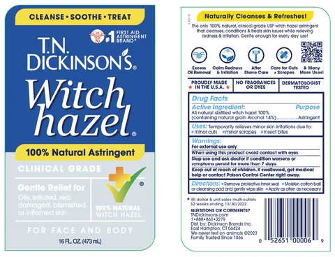 TN Dickinsons Witch Hazel Astringent 포장