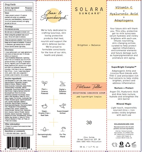 SOLARA SUNCARE - FORTUNE TELLER SPF-30 포장
