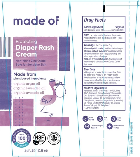 made of Diaper Rash Cream 포장