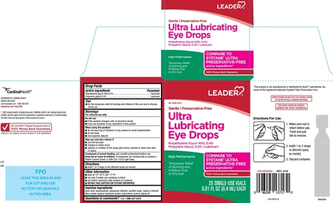 Leader Preservative-Free Ultra Lubricating Eye Drops packaging