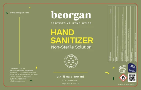 Hand Sanitizer packaging