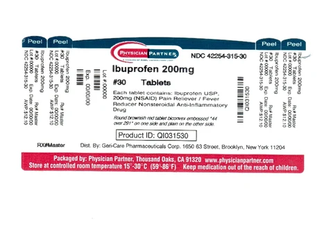 Ibuprofen 포장