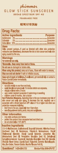 TRADER JOES SHIMMER GLOW SUNSCREENSPF 40 포장