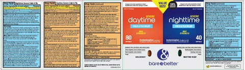 Severe DayTime NightTime Cold and Flu ReliefMax Strength 포장
