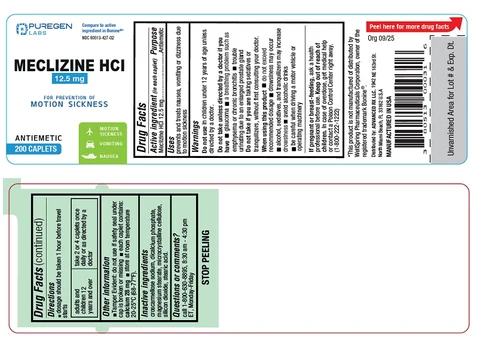 MECLIZINE packaging