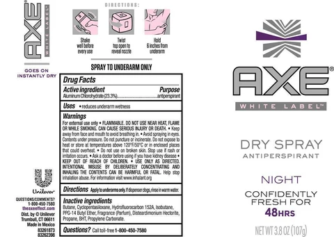 AxeNight Antiperspirant 포장
