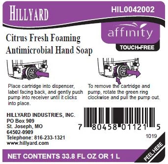 Citrus Fresh Foaming Antimicrobial packaging
