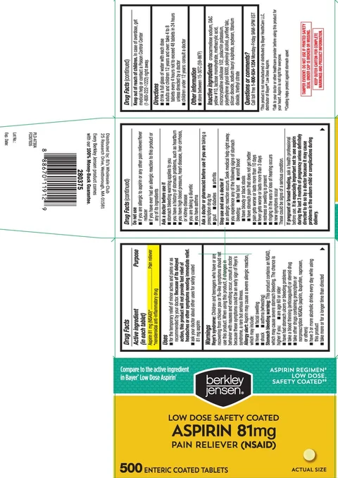 AspirinLow Dose Safety Coated 포장