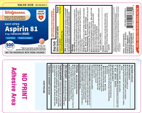 AspirinEnteric Coated Low Dose 포장