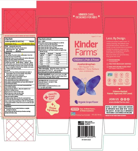 KinderFarms Childrens Pain and Fever 포장