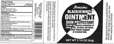 Black and White Skin Protectant 포장