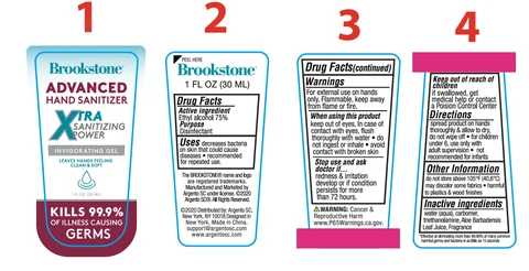 Brookstone Advanced Hand Sanitizer Invigorating packaging