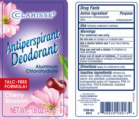 CLARISSE ANTIPERSPIRANT DEODORANRT CHERRY BLOSSOM packaging