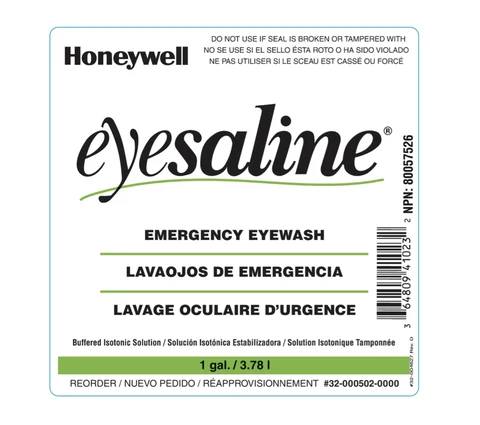 Sperian Eyesaline Emergency Eyewash packaging