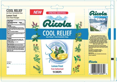 COOL RELIEF LEMON FROST ORAL ANESTHETIC packaging
