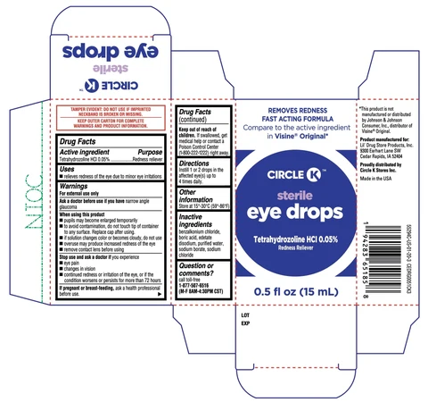 CIRCLE K sterile eye drops 포장