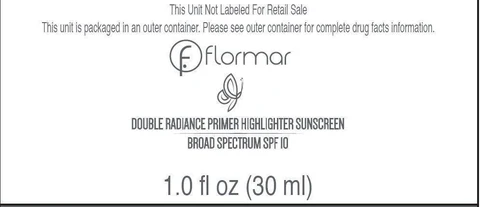 flormar REBORN DOUBLE RADIANCE PRIMER HIGHLIGHTER SUNSCREEN BROAD SPECTRUM SPF 10 packaging