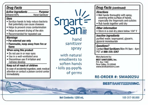 Smart San ES Hand Sanitizer Spray 포장