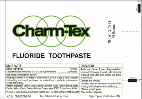 Charm Tex Fluoride 포장