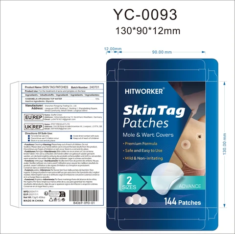 Skin Tag Patches packaging