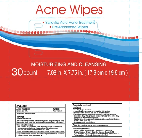 Acne Wipes 포장