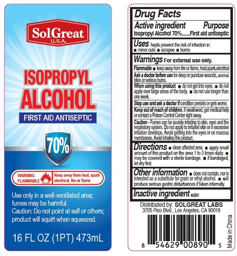 SolGreat Isopropyl Alcohol 포장