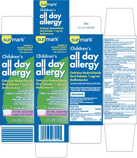 Childrens all day allergy packaging