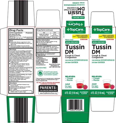 topcare tussin dm 포장