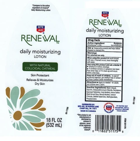 RITE AID RENEWALDAILY MOISTURIZING 포장