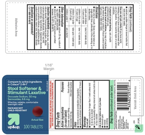 STOOL SOFTENER AND STIMULANT LAXATIVE 포장