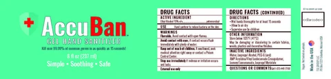 AccuBan Gel packaging