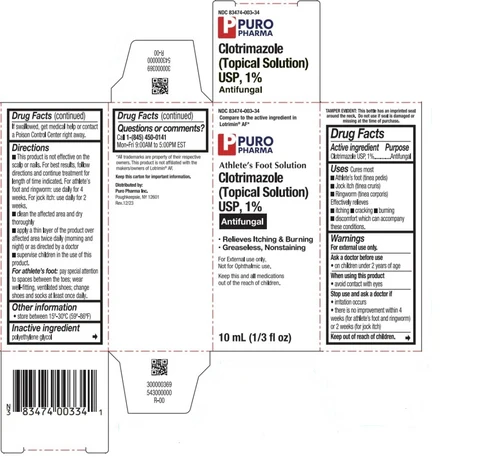 Clotrimazole (Topical Solution), 1% 포장