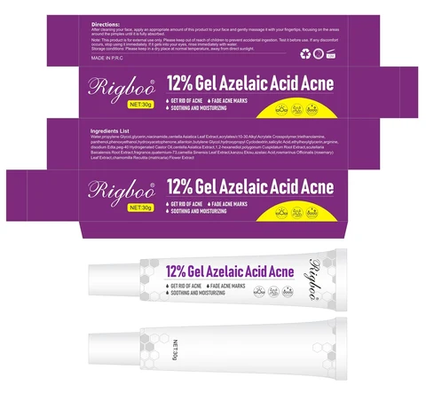 RIGBOO 12% Gel Azelaic Acid Acne 포장