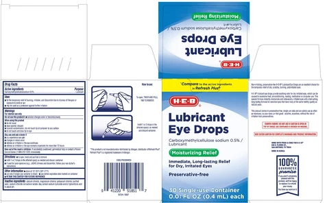 HEB Lubricant Eye Drops 포장