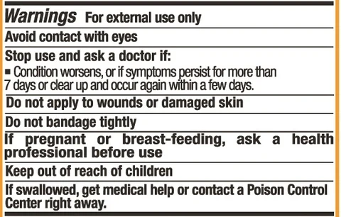 Warnings U059
